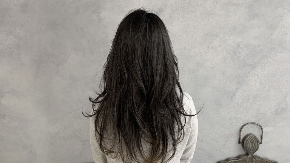 軟毛のレイヤーカット(ドライカット)