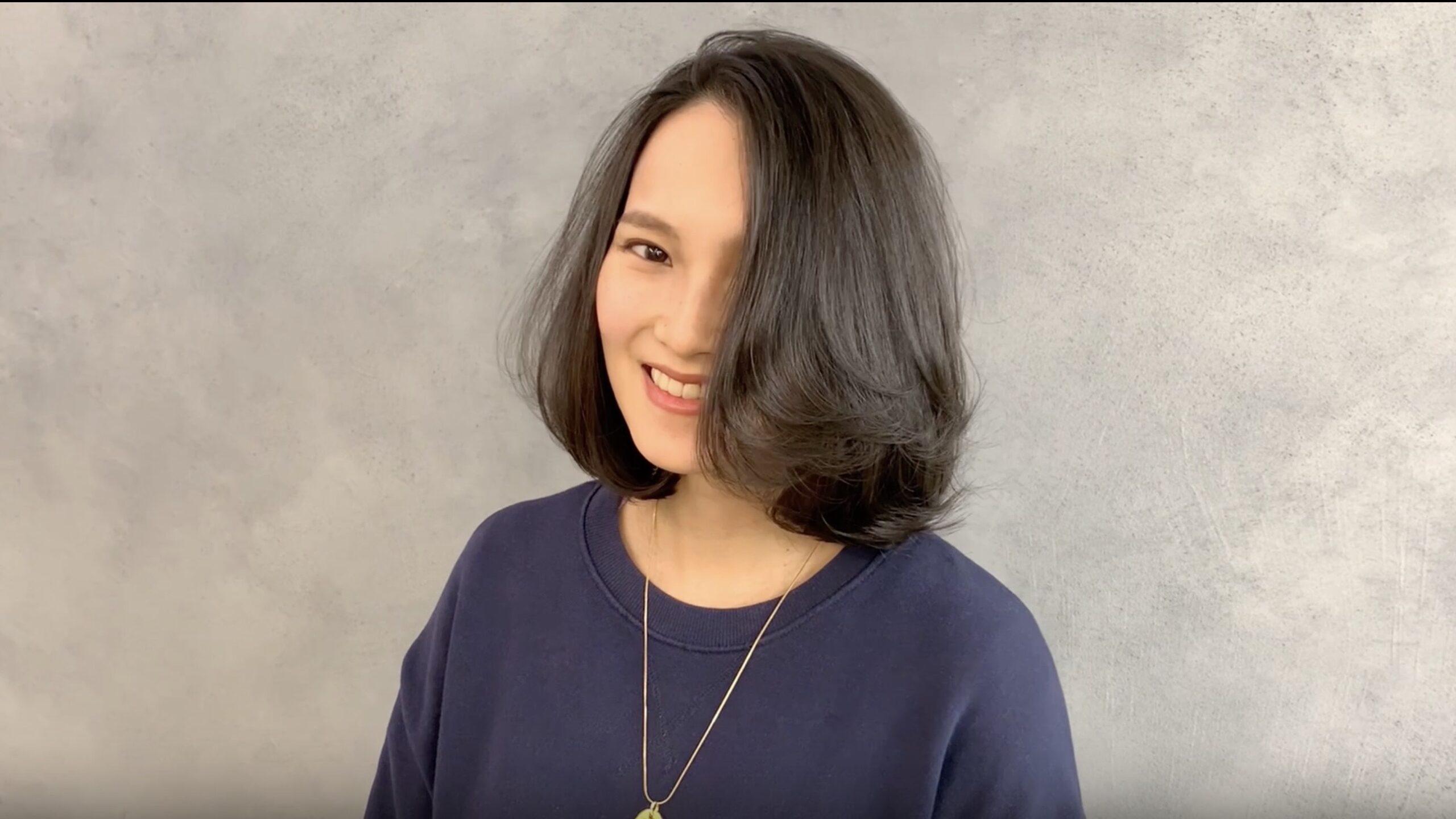 長めボブ(ドライカット)