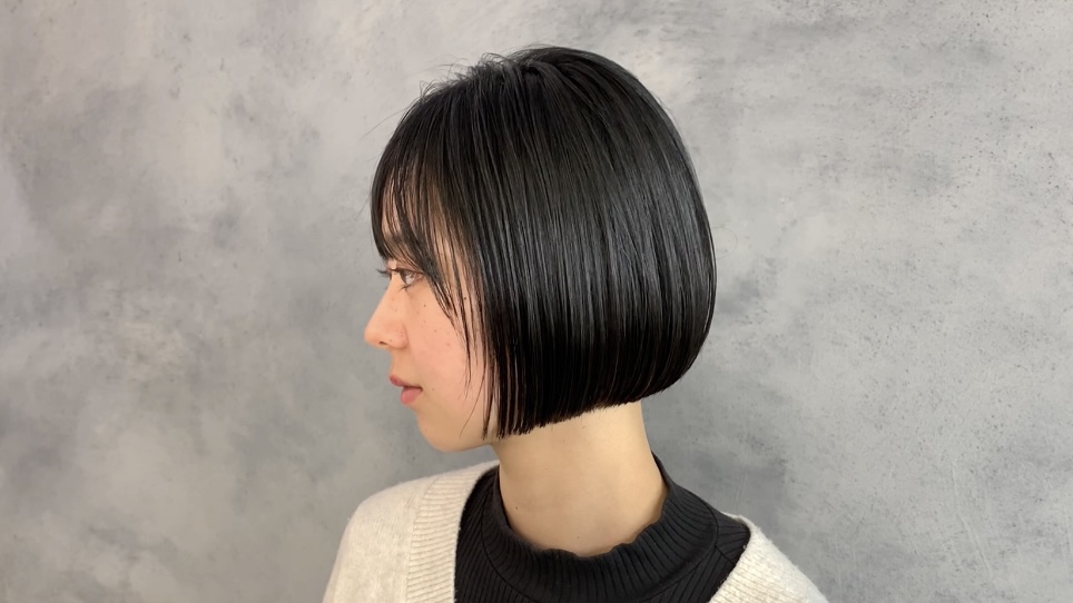 癖っ毛のミニボブ（ドライ）