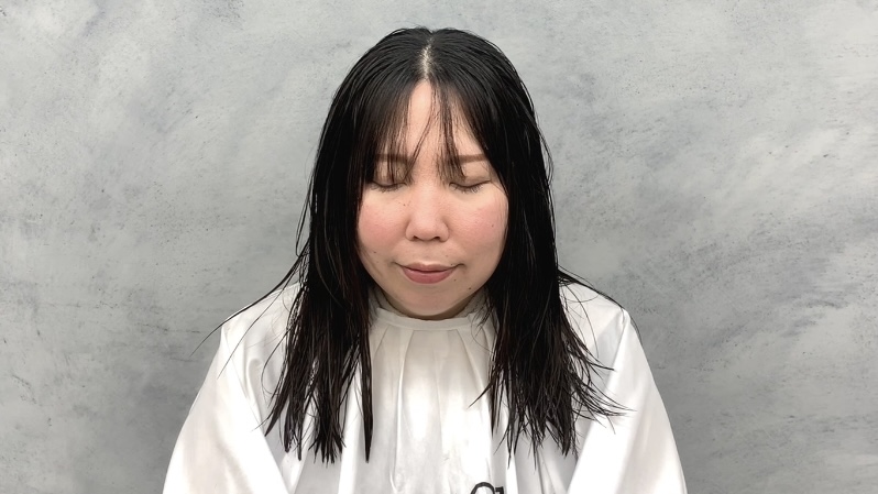 面長の似合わせカット