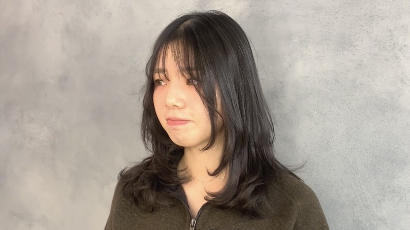 ボリュームが出ない人のレイヤーカット(ドライ)